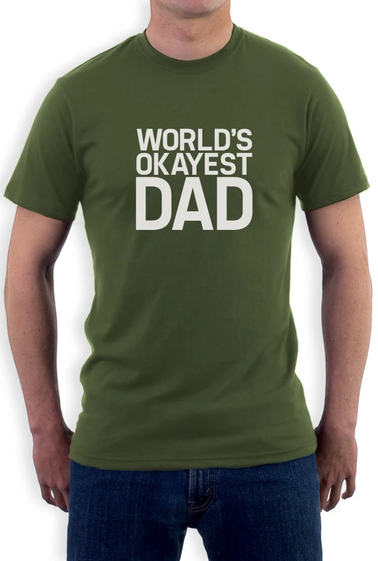 Worlds okayest dad T-Shirt Father's Day Gift Idea Best Dad Birthday Present Tee TShirt Tee Shirt Unisex More Size and Color-A372
Worlds okayest dad T-Shirt Father's Day Gift Idea Best Dad Birthday Present Tee TShirt Tee Shirt Unisex More Size and Color-A372