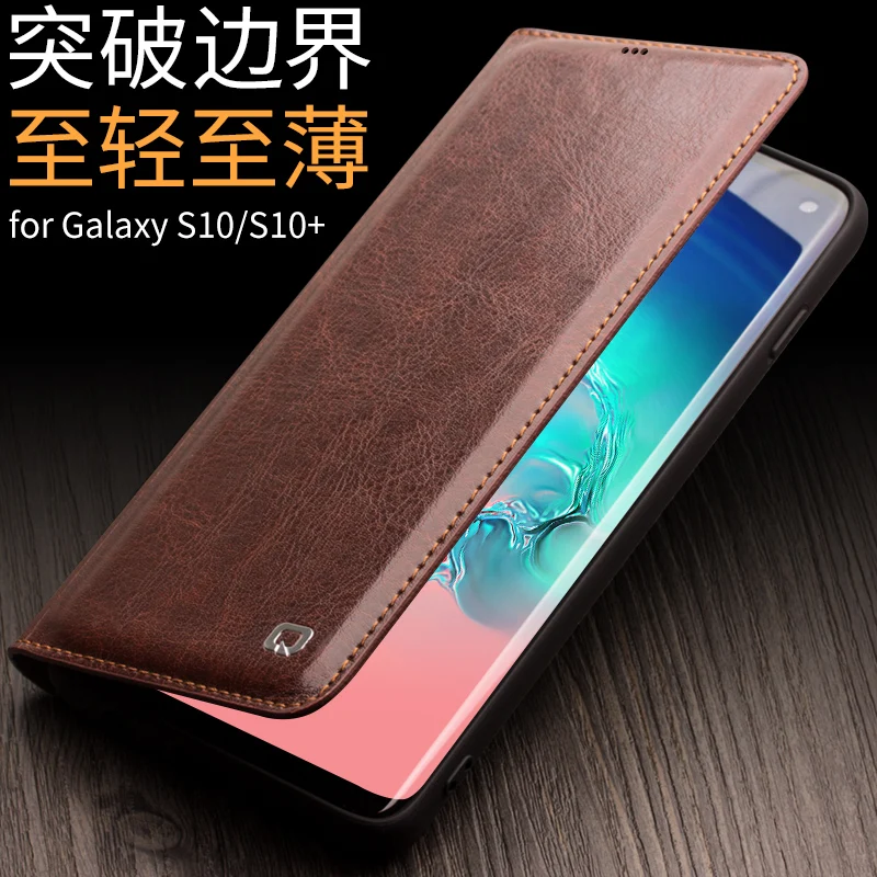Роскошный флип-чехол из натуральной кожи для Samsung Galaxy S10 Plus, Модный деловой кошелек с отделением для карт, сумка для Samsung S10 S10 + Plus
Роскошный флип-чехол из натуральной кожи для Samsung Galaxy S10 Plus, Модный деловой кошелек с отделением для карт, сумка для Samsung S10 S10 + Plus