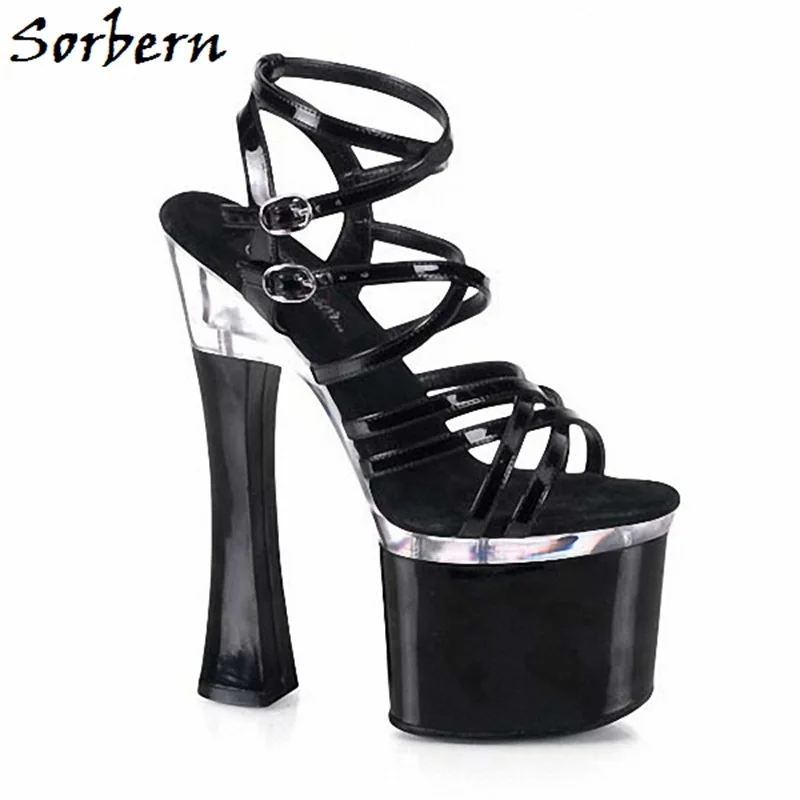 Sorbern Gladiator Sandals Women Summer Super High Heels Shoes Designer Brand Custom Color Platform Fashion Sandals Size 10 Black
Sorbern Gladiator Sandals Women Summer Super High Heels Shoes Designer Brand Custom Color Platform Fashion Sandals Size 10 Black