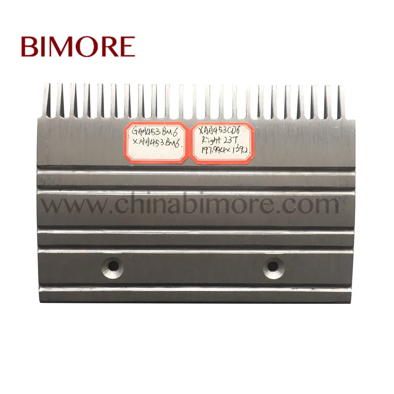 Гребень эскалатора BIMORE GAA453BM6 XAA453BM6 XAA453CD6, длина 197,994 мм, ширина 139,2 мм, 23 т, размер установки 101,7 мм справа
Гребень эскалатора BIMORE GAA453BM6 XAA453BM6 XAA453CD6, длина 197,994 мм, ширина 139,2 мм, 23 т, размер установки 101,7 мм справа