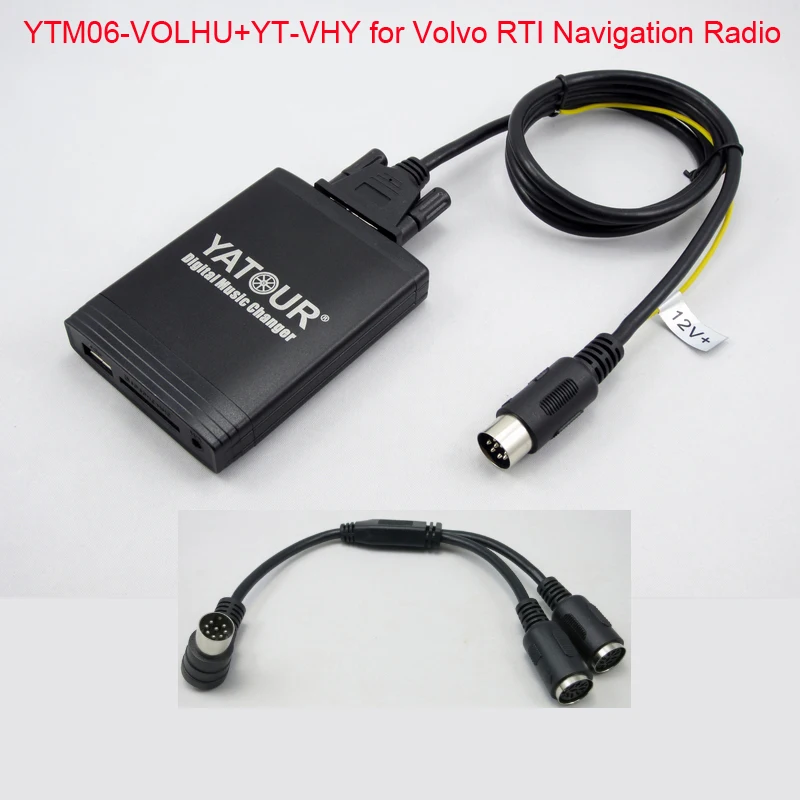 Фото Mp3 плеер YATOUR SD USB для Volvo RTI навигация Радио HU series Yt m06 цифровой музыкальный адаптер
