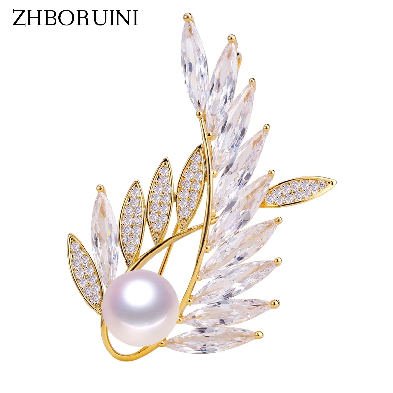 ZHBORUINI 2019 Natural Freshwater Pearl Brooch Austria Crystals Gold Creative Brooch Pins Pearl Jewelry For Women Accessories
ZHBORUINI 2019 Natural Freshwater Pearl Brooch Austria Crystals Gold Creative Brooch Pins Pearl Jewelry For Women Accessories