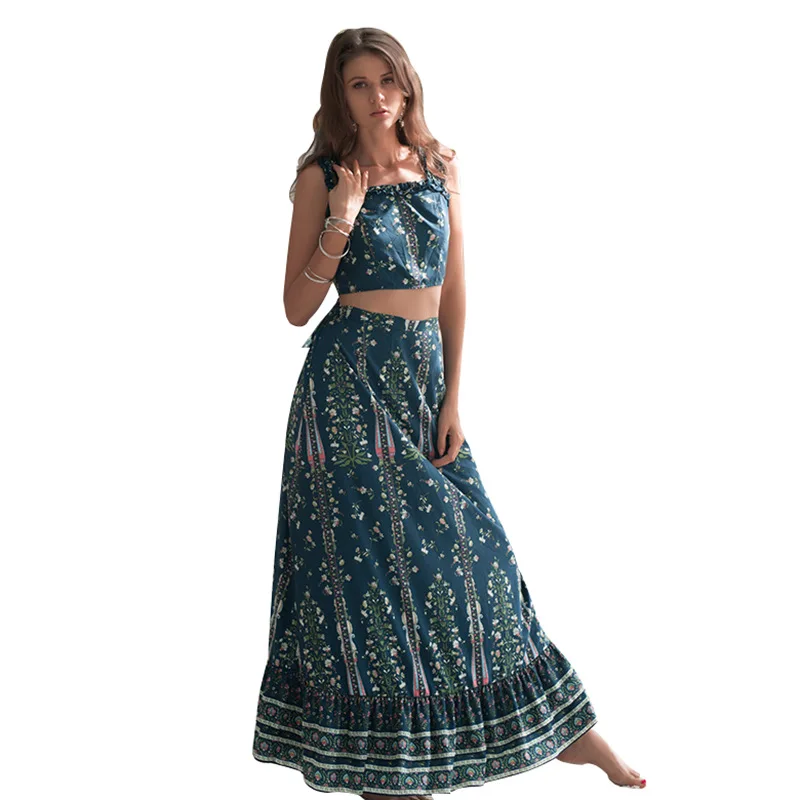New Bohemian Print Beach Short Top Skirt Women For Summer 2020 Fashion Sleeveless Vest Crop Top 2 Piece Set Women
New Bohemian Print Beach Short Top Skirt Women For Summer 2020 Fashion Sleeveless Vest Crop Top 2 Piece Set Women