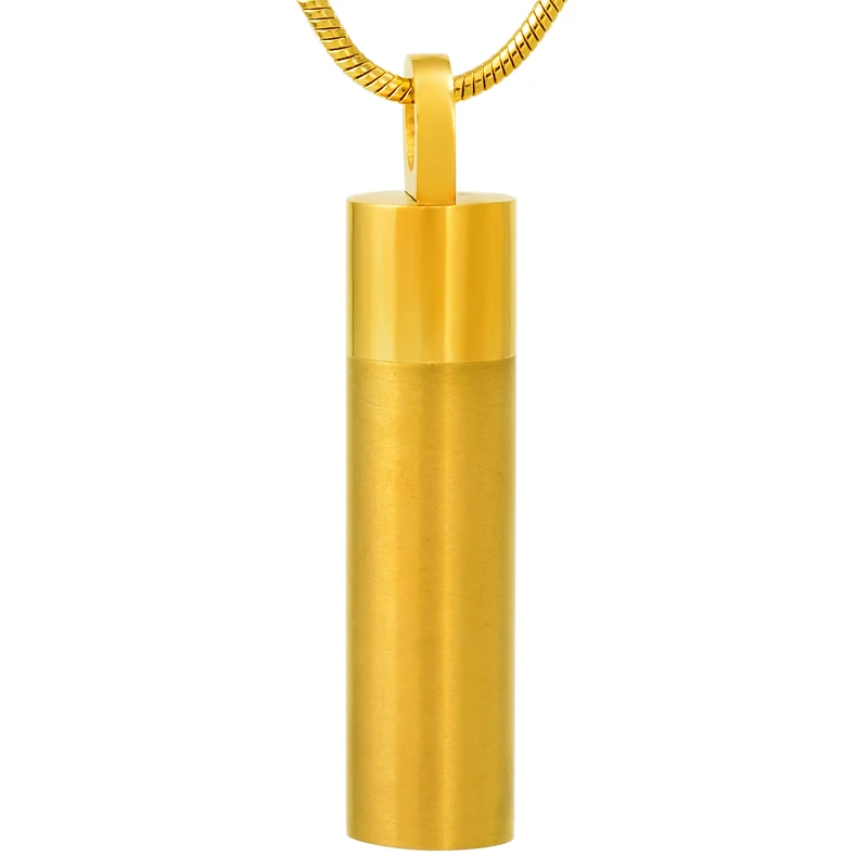 IJD9130 Steel/Gold/Rose gold/Black Stainless Steel Cylinder Memorial Locket Jewelry Hold Cremation Ashes Keepsake Urn Necklace
IJD9130 Steel/Gold/Rose gold/Black Stainless Steel Cylinder Memorial Locket Jewelry Hold Cremation Ashes Keepsake Urn Necklace