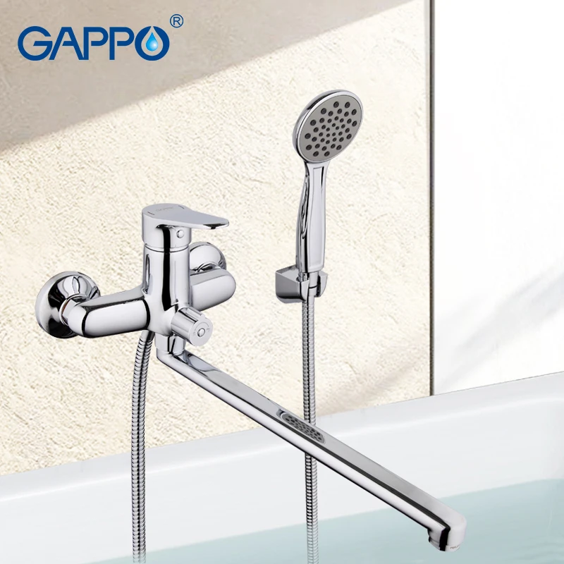 GAPPO Bathtub Faucet Bathroom Shower Mixers Long Spout Faucet Water Tap Mixer With Handheld Shower Head Wall Mounted Bath Faucet
GAPPO Bathtub Faucet Bathroom Shower Mixers Long Spout Faucet Water Tap Mixer With Handheld Shower Head Wall Mounted Bath Faucet