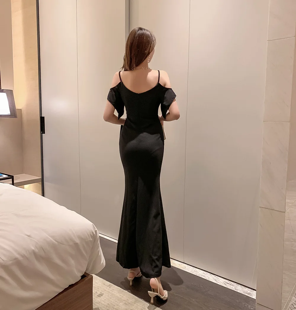 LISYRHJH 2020 new sexy V-neck dress ladies party temperament sling long dresses
LISYRHJH 2020 new sexy V-neck dress ladies party temperament sling long dresses