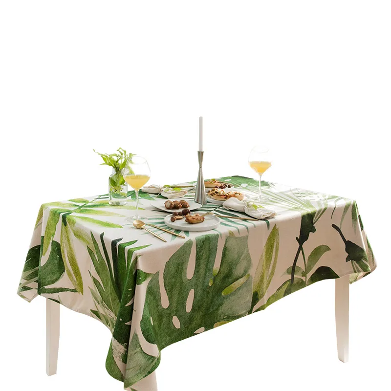 Rectangle tablecloth printed table covers dust proof thick green plant table cloth home kitchen outdoor party banquet decoration
Rectangle tablecloth printed table covers dust proof thick green plant table cloth home kitchen outdoor party banquet decoration