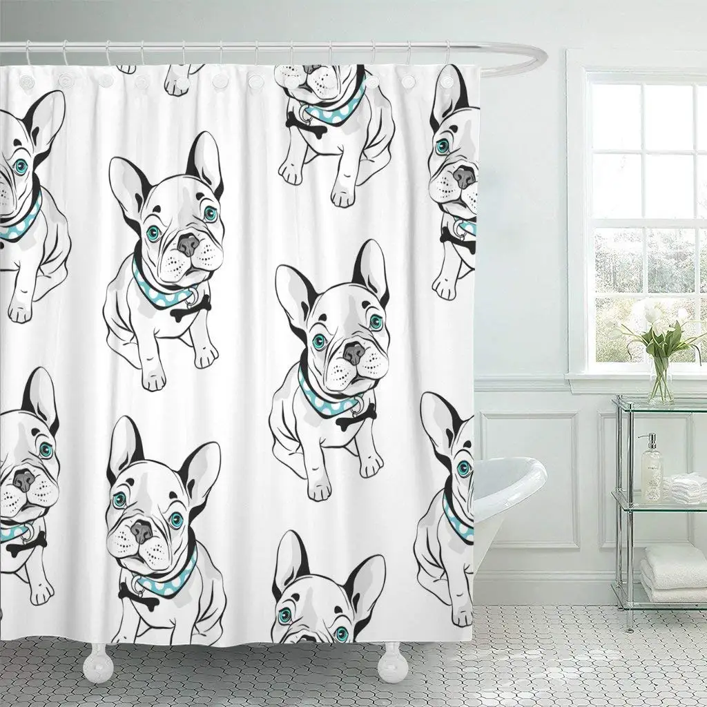 Gray Frenchie French Bulldog on Funny Dogs Shower Curtain Blue Eyes Curtain Waterproof Polyester Fabric
Gray Frenchie French Bulldog on Funny Dogs Shower Curtain Blue Eyes Curtain Waterproof Polyester Fabric