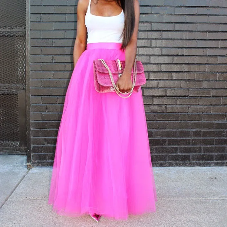 Summer 3 Layers Tulle Maxi Long Women Ladies Tulle Skirt Ankle-length Apparel Wedding Bridal Faldas Jupe Saia Longa ytl009 F014
Summer 3 Layers Tulle Maxi Long Women Ladies Tulle Skirt Ankle-length Apparel Wedding Bridal Faldas Jupe Saia Longa ytl009 F014
