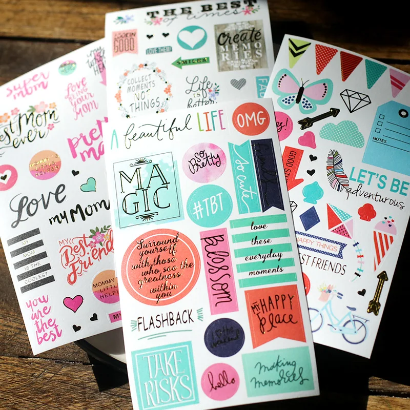 KSCRAFT 4pc Happy Things Self- adhesive Paper Sticker for Scrapbooking/ DIY Crafts/ Card Making Decoration
KSCRAFT 4pc Happy Things Self- adhesive Paper Sticker for Scrapbooking/ DIY Crafts/ Card Making Decoration