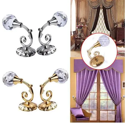 2pcs Large Metal Crystal Ball Curtain Hooks Tassel Wall Tie Back Hanger Holder Curtain Hanging Tools 4 colors
2pcs Large Metal Crystal Ball Curtain Hooks Tassel Wall Tie Back Hanger Holder Curtain Hanging Tools 4 colors