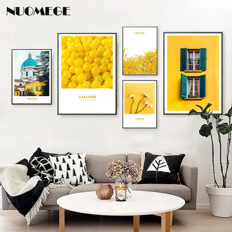 Scandinavian Style Landscape Wall Paintings Yellow Wall Art Decorative Painting for Living Room Home Decor Poster
Scandinavian Style Landscape Wall Paintings Yellow Wall Art Decorative Painting for Living Room Home Decor Poster