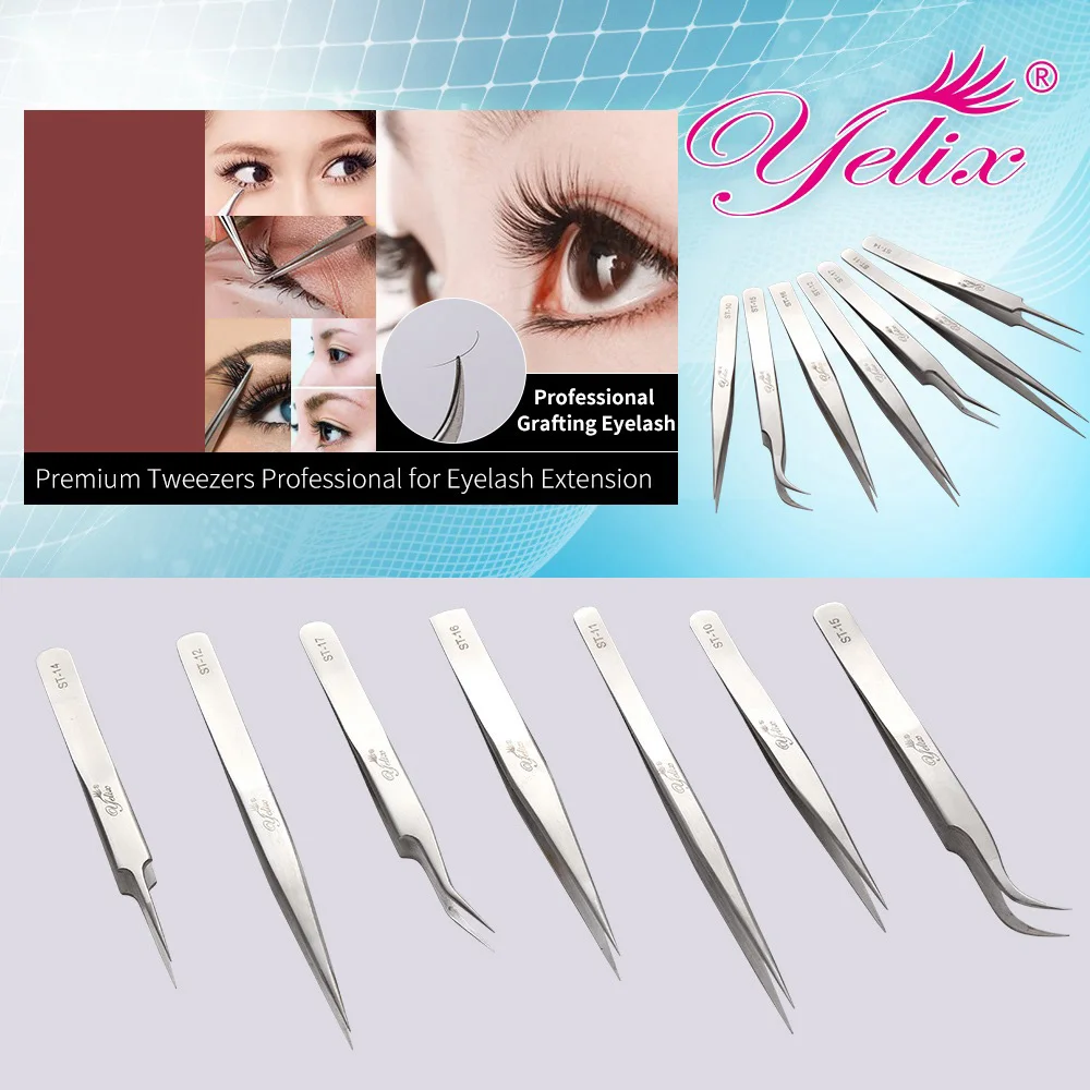 Professional Eyelash Tweezers Eye Makeup for Eyelashes Eyelash Extension Tweezer Beauty Eyebrow Tools Pincet ST
Professional Eyelash Tweezers Eye Makeup for Eyelashes Eyelash Extension Tweezer Beauty Eyebrow Tools Pincet ST