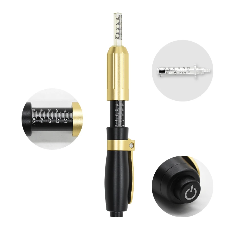 High Pressure 0.5ml Hyaluron Pen Springe Update Beauty Tool for Anti Wrinkle Lifting Lip Atomizer Injection hyaluro pen
High Pressure 0.5ml Hyaluron Pen Springe Update Beauty Tool for Anti Wrinkle Lifting Lip Atomizer Injection hyaluro pen