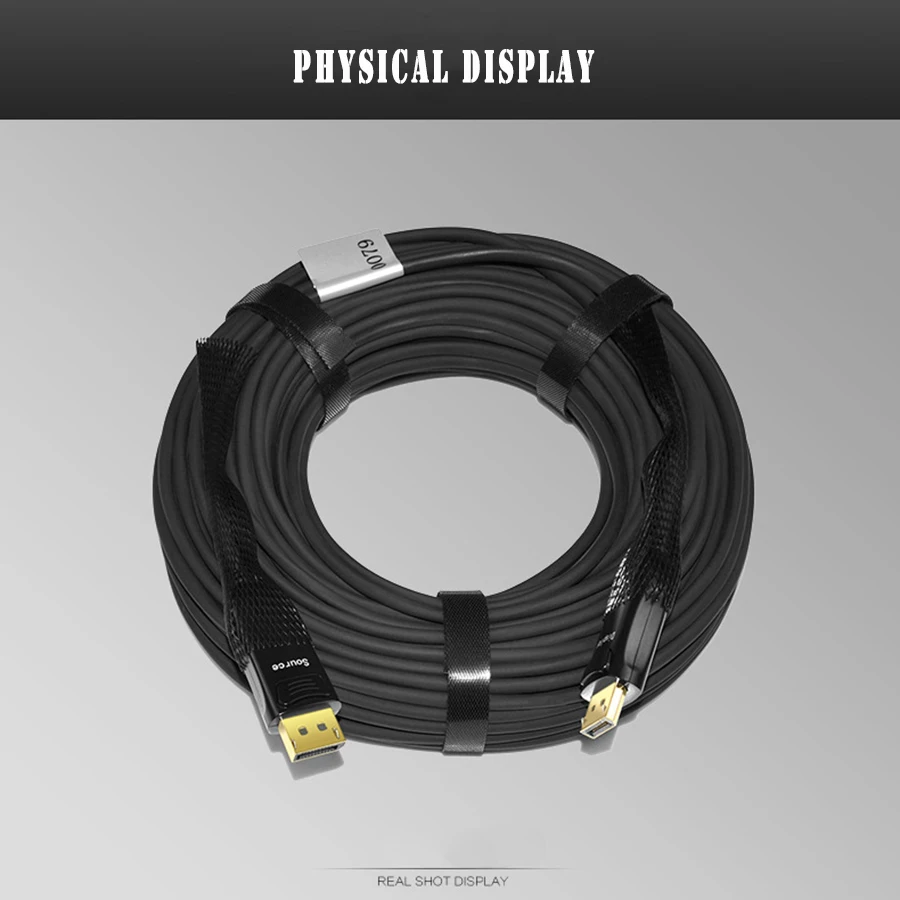 Fiber Optic displayPort DP to DP Cable Support 32Gbps High Speed 8k@60Hz 4k 140Hz DP 1.4 Cable
Fiber Optic displayPort DP to DP Cable Support 32Gbps High Speed 8k@60Hz 4k 140Hz DP 1.4 Cable