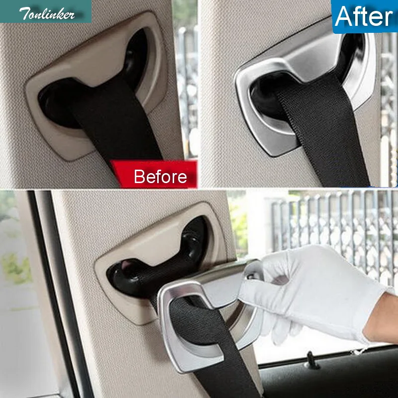 Tonlinker 2 PCS Car DIY ABS Chrome B-pillar Seat Belt Light Box Car Cover Case Stickers For Bmw 3 5 Series 320li x5 3GT 428i
Tonlinker 2 PCS Car DIY ABS Chrome B-pillar Seat Belt Light Box Car Cover Case Stickers For Bmw 3 5 Series 320li x5 3GT 428i