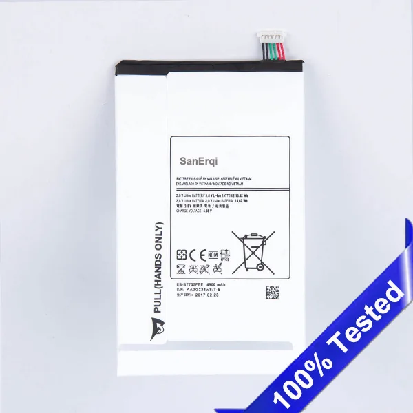 Аккумулятор SanErqi для Samsung GALAXY Tab S 8,4 T700 T705 EB-BT705FBC 4900 мАч для Samsung T700
Аккумулятор SanErqi для Samsung GALAXY Tab S 8,4 T700 T705 EB-BT705FBC 4900 мАч для Samsung T700