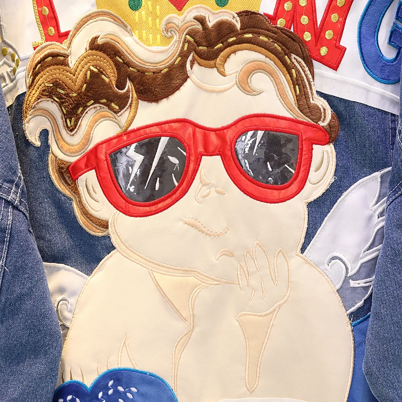 Fashion Denim jacket women cartoon arrow Cute Appliques jeans jacket women outerwear coat causal clothing for young ladies NZ30
Fashion Denim jacket women cartoon arrow Cute Appliques jeans jacket women outerwear coat causal clothing for young ladies NZ30
