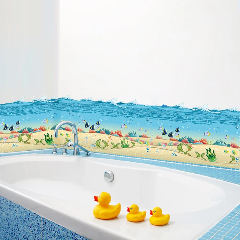 Waterproof Skirting Line Underwater sea fish diy home decal wall sticker bathroom kitchen mural home decor stickers
Waterproof Skirting Line Underwater sea fish diy home decal wall sticker bathroom kitchen mural home decor stickers