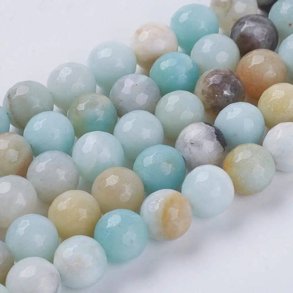 15.7" 8mm Round Natural Amazonite Beads Faceted Beads For Earring Bracelet Jewelry Making Colorful Hole: 1mm about 50pcs/strand
15.7" 8mm Round Natural Amazonite Beads Faceted Beads For Earring Bracelet Jewelry Making Colorful Hole: 1mm about 50pcs/strand