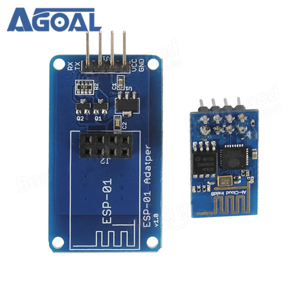 ESP8266 ESP-01 серийный Порты и разъёмы WI-FI трансивер Беспроводной модуль + адаптер модуль для DIY
ESP8266 ESP-01 серийный Порты и разъёмы WI-FI трансивер Беспроводной модуль + адаптер модуль для DIY