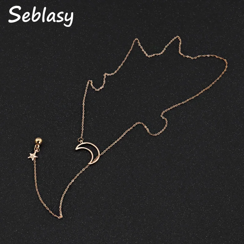 Seblasy Exquisite Fresh Style Long Clavicle Chain Lariat Tiny Star Moon Chain Necklaces for Women Jewelry Valentine's Day Gifts
Seblasy Exquisite Fresh Style Long Clavicle Chain Lariat Tiny Star Moon Chain Necklaces for Women Jewelry Valentine's Day Gifts