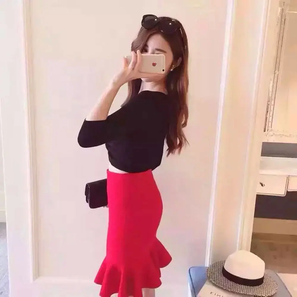 Mermaid Fishtail Knee Length 2016 New Fashion Rayon Knitted High Waist Wrap Bandage Skirt
Mermaid Fishtail Knee Length 2016 New Fashion Rayon Knitted High Waist Wrap Bandage Skirt