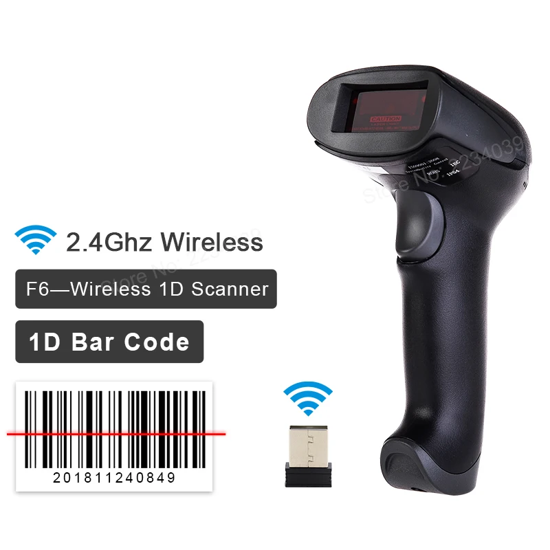 Ручной лазерный сканер штрих-кода по низкой цене проводной 1D USB-кабель