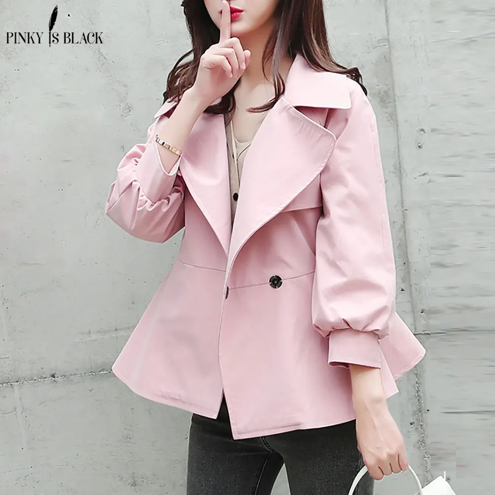 PinkyIsBlack Casaco Feminino 2019 Short Trench Coat For Women Autumn Spring Women's Windbreaker Outwear Trench Female
PinkyIsBlack Casaco Feminino 2019 Short Trench Coat For Women Autumn Spring Women's Windbreaker Outwear Trench Female