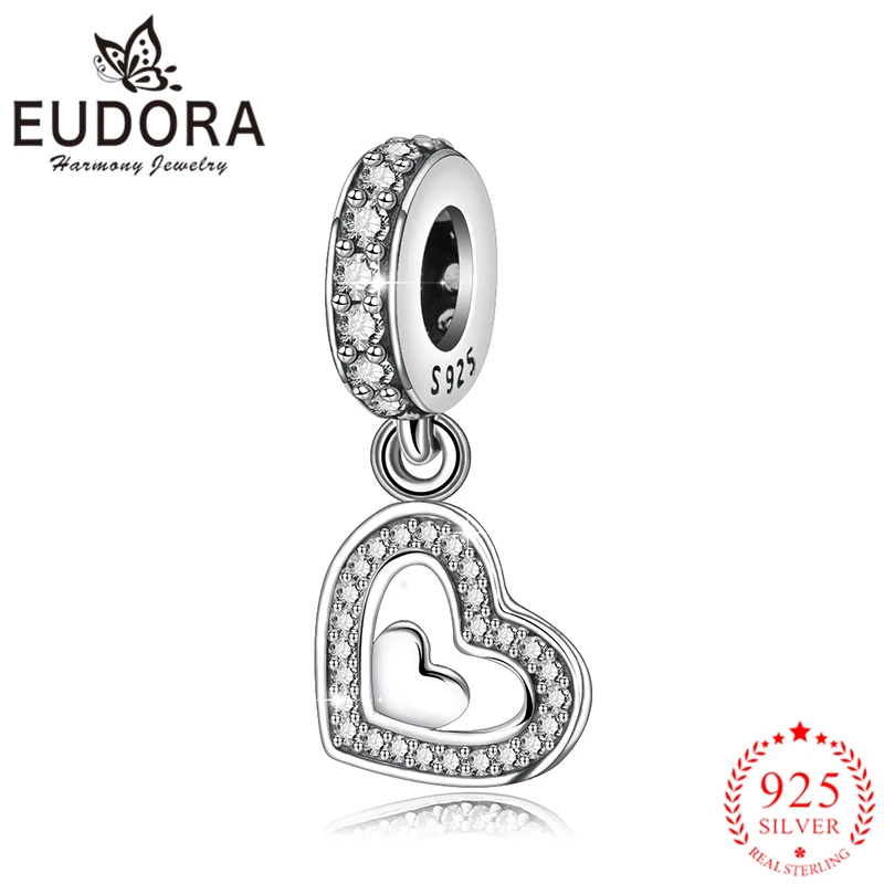 Женское ожерелье с подвеской Eudora из настоящего серебра 925 пробы с очаровательным сердцем, роскошные циркониевые бусы, ювелирное изделие
Женское ожерелье с подвеской Eudora из настоящего серебра 925 пробы с очаровательным сердцем, роскошные циркониевые бусы, ювелирное изделие