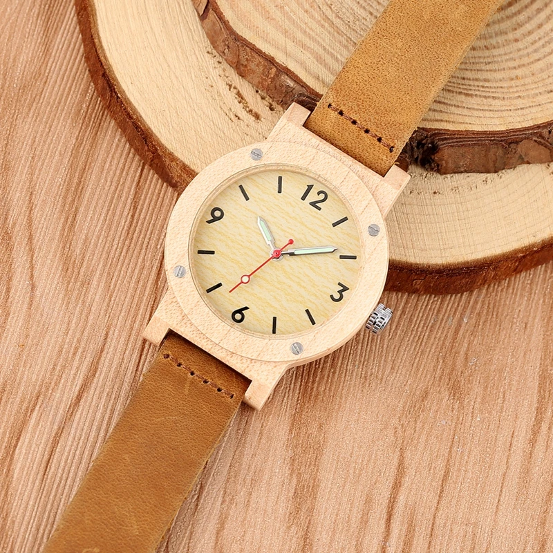 Maple Wood Watches for Women Luminous Needle ladies Dress clock leather band Casual Quartz Wristwatch Luxury relogio femininos
Maple Wood Watches for Women Luminous Needle ladies Dress clock leather band Casual Quartz Wristwatch Luxury relogio femininos