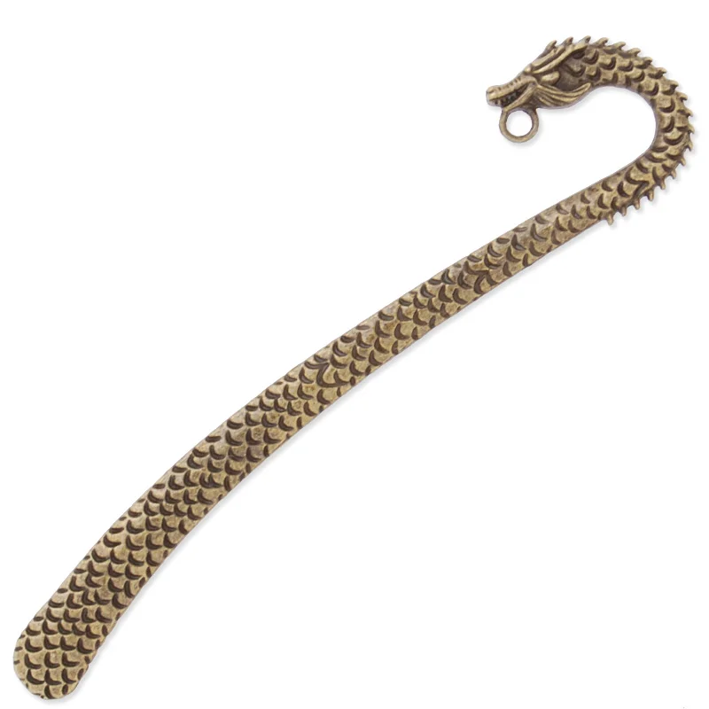 Antique Bronze Alloy Carved Bookmarks, Dragon Type Metal Bookmark, Size: 26*123 mm, 10 pcs/lot-C3918
Antique Bronze Alloy Carved Bookmarks, Dragon Type Metal Bookmark, Size: 26*123 mm, 10 pcs/lot-C3918