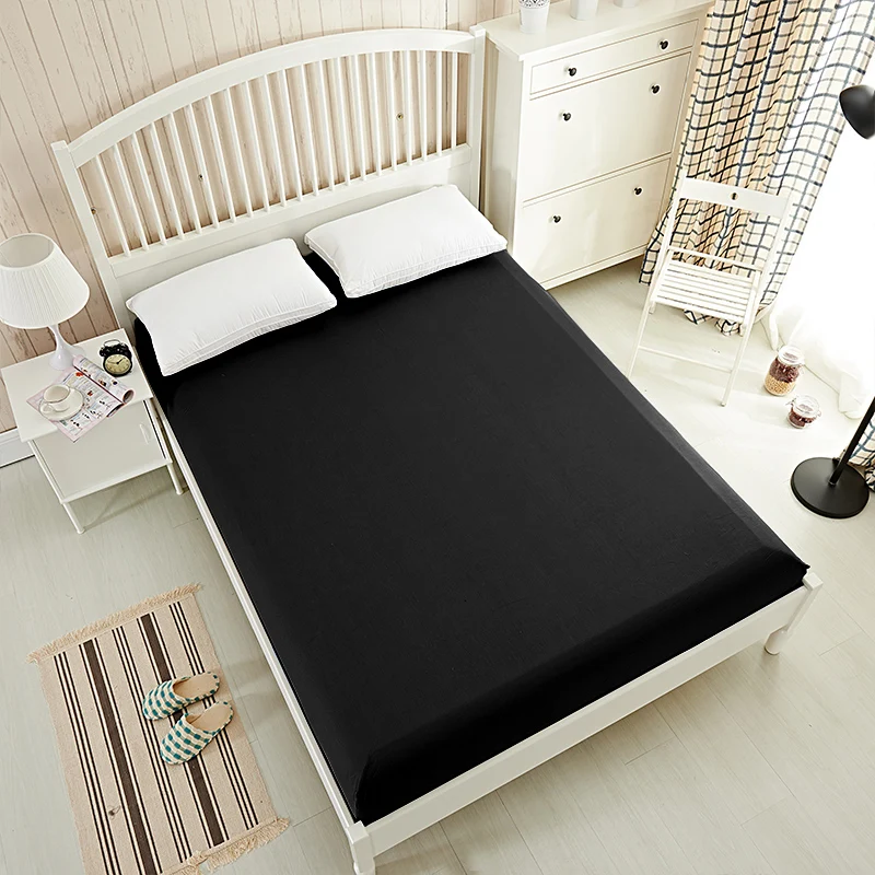 Customized Solid color bed Sheet fitted sheet King sheets bedsheet bedding,bed linen,bed mattress cover Black
Customized Solid color bed Sheet fitted sheet King sheets bedsheet bedding,bed linen,bed mattress cover Black