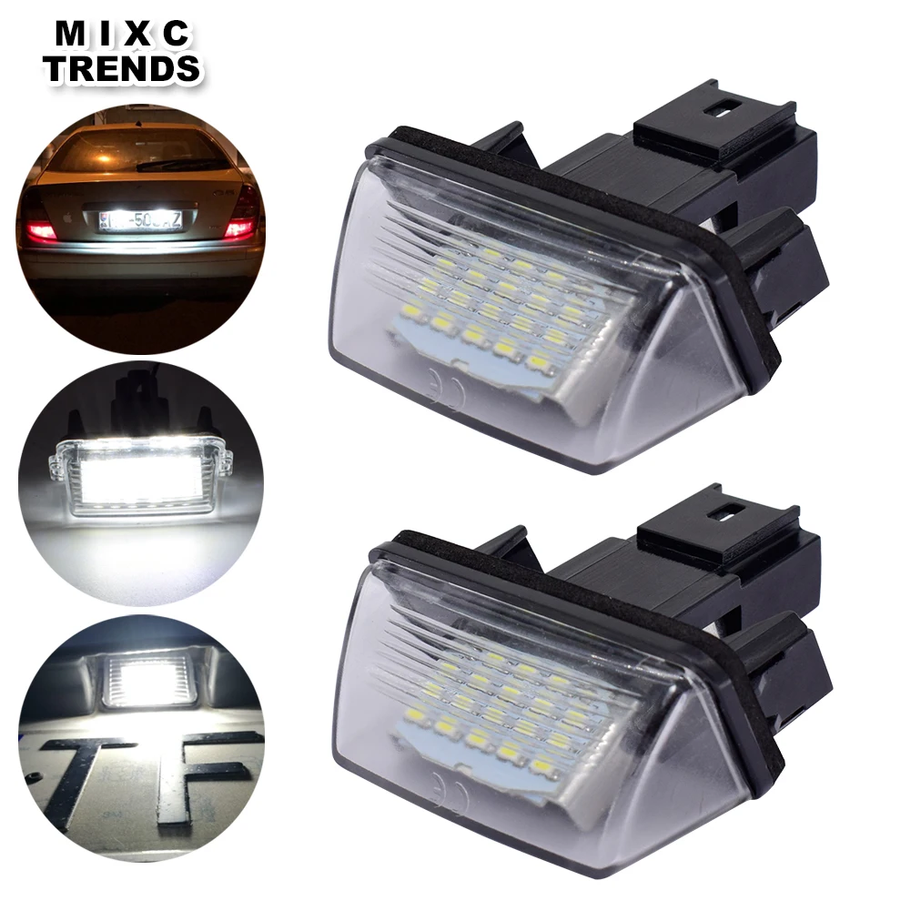 2Pcs 12V NO ERROR Auto LED License Plate Light Lamp for PEUGEOT 206 207 306 307 CITROEN C3 C4 C5 Number Plate LED Car Lights
2Pcs 12V NO ERROR Auto LED License Plate Light Lamp for PEUGEOT 206 207 306 307 CITROEN C3 C4 C5 Number Plate LED Car Lights