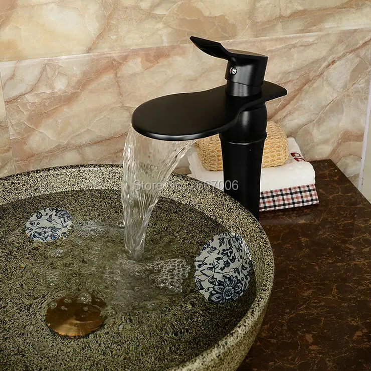 GIZERO High Quality Black Waterfall Faucet Vintage Style Bathroom Countertop Faucet Deck Mount Hot&Cold Water Crane GI660
GIZERO High Quality Black Waterfall Faucet Vintage Style Bathroom Countertop Faucet Deck Mount Hot&Cold Water Crane GI660