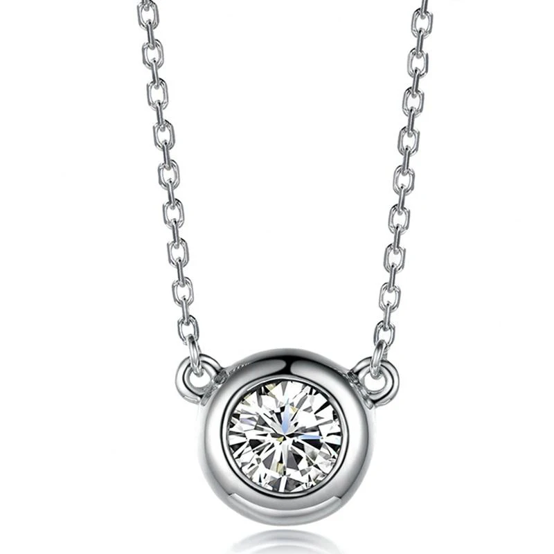 BAIHE Solid 14k White Gold(AU585) 0.18ct H/SI Round 100% Genuine Natural Diamond Women Elegant Wedding Pendant Gift Necklace
BAIHE Solid 14k White Gold(AU585) 0.18ct H/SI Round 100% Genuine Natural Diamond Women Elegant Wedding Pendant Gift Necklace