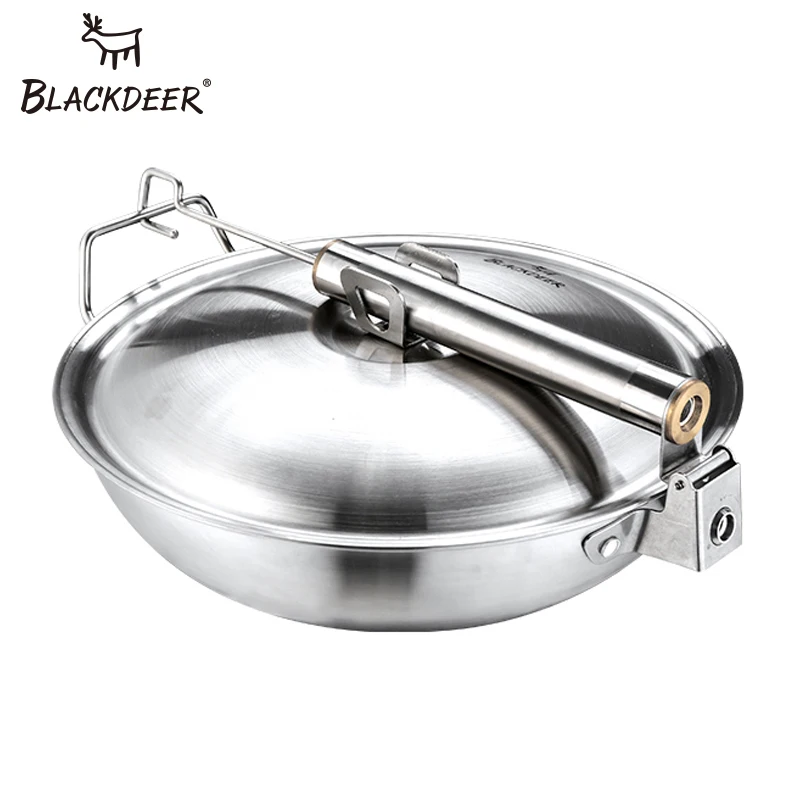 BLACKDEER Frying Pan Tools Crockery For Tourism Stainless Steel Outdoor Camping Foldable Cooking Pot Cookware For 4-5 Persons
BLACKDEER Frying Pan Tools Crockery For Tourism Stainless Steel Outdoor Camping Foldable Cooking Pot Cookware For 4-5 Persons