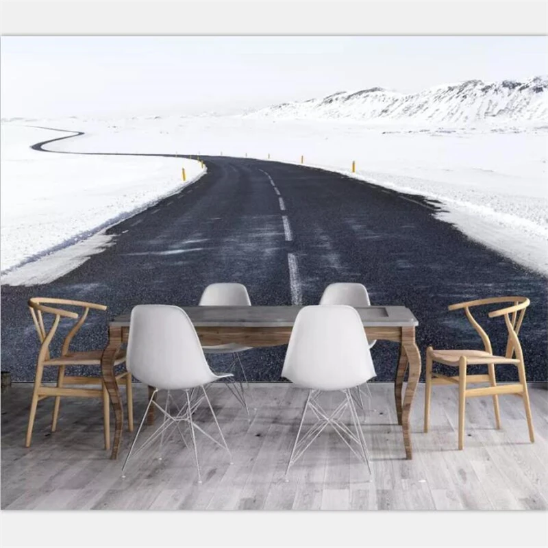 beibehang Wallpaper custom large high-end modern minimalist Nordic snow landscape road mural TV background wall papel de parede
beibehang Wallpaper custom large high-end modern minimalist Nordic snow landscape road mural TV background wall papel de parede