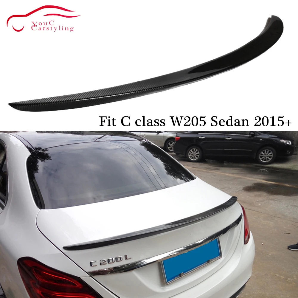 W205 AMG Style Rear Spoiler Carbon Fiber Trunk Boot Lip for Mercedes C class W205 4-door Sedan C180 C200 C250 C300 C350 2015 +
W205 AMG Style Rear Spoiler Carbon Fiber Trunk Boot Lip for Mercedes C class W205 4-door Sedan C180 C200 C250 C300 C350 2015 +