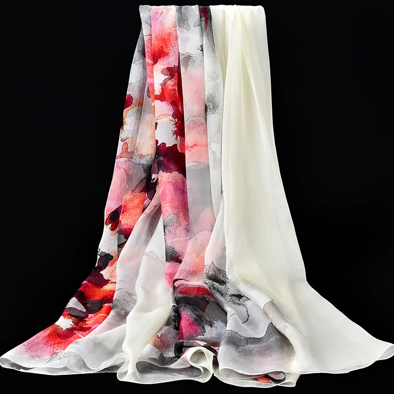 Women 100% Pure Silk Scarf Ink 2021 Shawls and Wraps for Ladies Large Size Print Hangzhou Silk Wrap Natural Real Silk Scarves
Women 100% Pure Silk Scarf Ink 2021 Shawls and Wraps for Ladies Large Size Print Hangzhou Silk Wrap Natural Real Silk Scarves