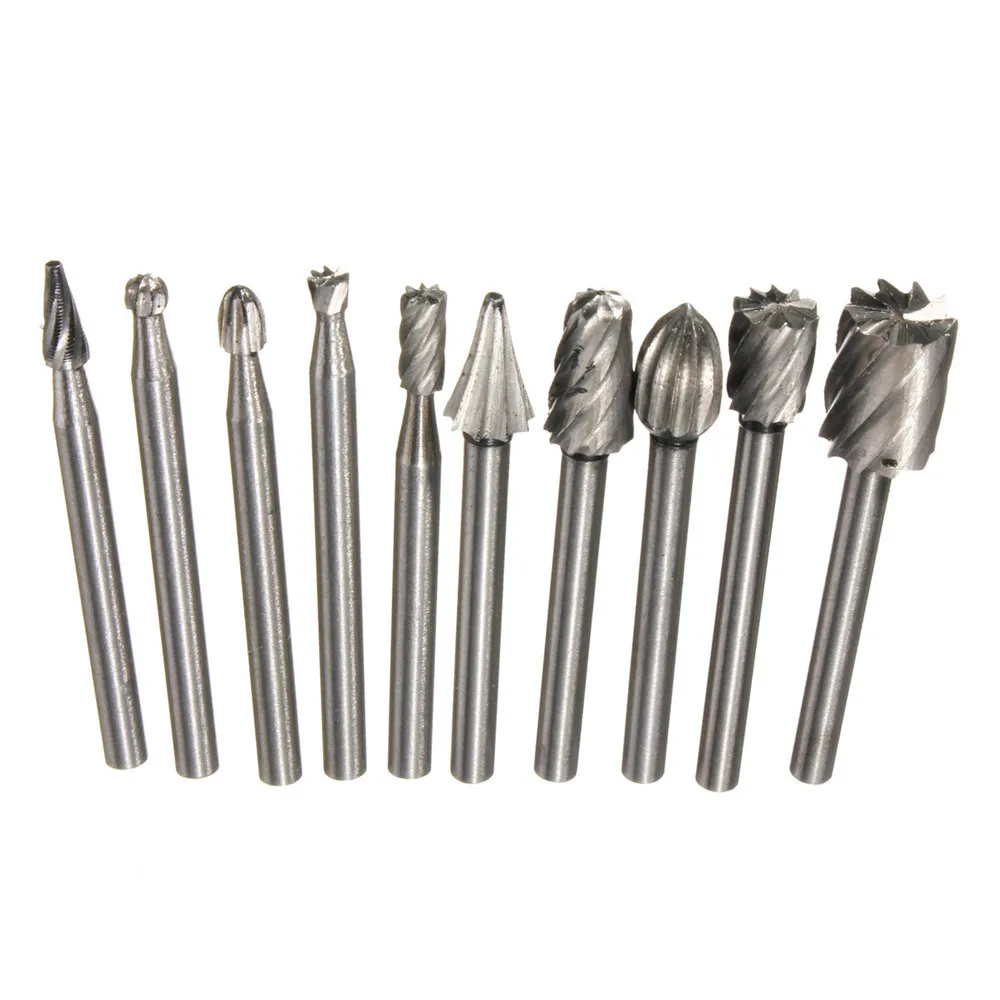 10pcs twin-cut tungsten carbide rotary burr bush is used for cutting tool of rotary file woodcarving with residuum accessories
10pcs twin-cut tungsten carbide rotary burr bush is used for cutting tool of rotary file woodcarving with residuum accessories