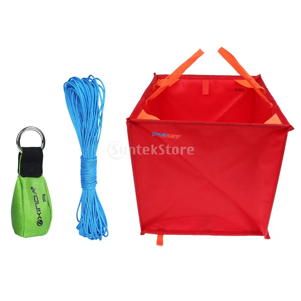 Folding Outdoor Rock Climbing Tree Arborist Caving Throw Line Rope Deploy Cube Storage Bag + 300g Throw Weight + 15m Throw Line
Folding Outdoor Rock Climbing Tree Arborist Caving Throw Line Rope Deploy Cube Storage Bag + 300g Throw Weight + 15m Throw Line