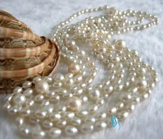 Luck Jewelry Stone 75inches Long 4-8mm White Freshwater Pearl Necklace Free Earrings Mixes Size Pearl Jewelry Set
Luck Jewelry Stone 75inches Long 4-8mm White Freshwater Pearl Necklace Free Earrings Mixes Size Pearl Jewelry Set