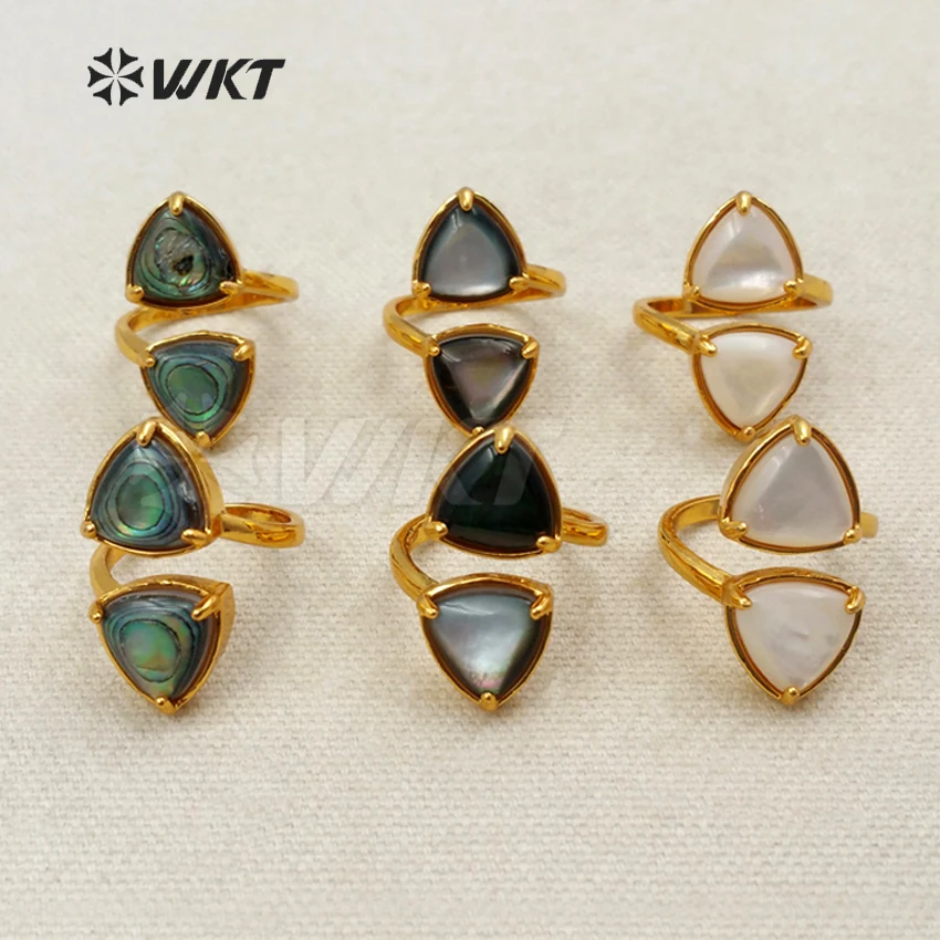 WT-R294 WKT Wholesale New Arrival Generous Natural Shell Jewelry Triangle Shape Elegant For Lady Decorate Ring
WT-R294 WKT Wholesale New Arrival Generous Natural Shell Jewelry Triangle Shape Elegant For Lady Decorate Ring