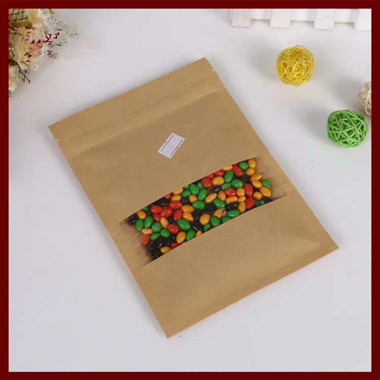 18*30cm 10pcs Kraft Paper Ziplock Window Bag For Gifts/tea/candy/jewelry/bread Packaging Paper Food Bag Diy Jewelry Pack Display
18*30cm 10pcs Kraft Paper Ziplock Window Bag For Gifts/tea/candy/jewelry/bread Packaging Paper Food Bag Diy Jewelry Pack Display