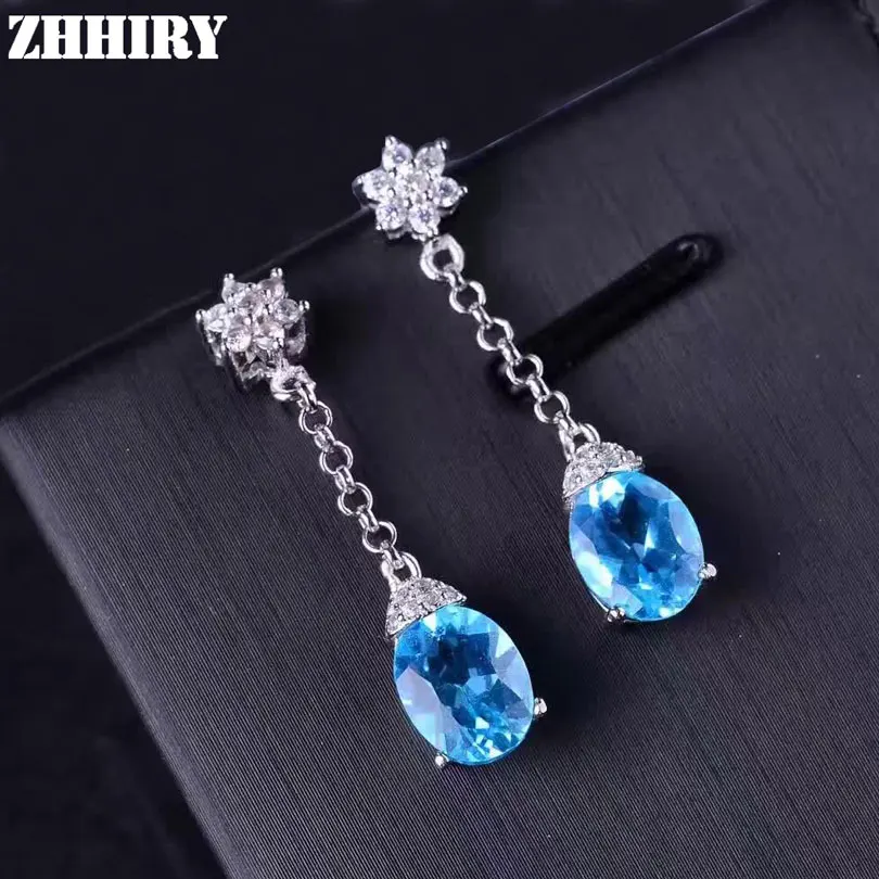 Серьги ZHHIRY из натурального топаза, серьги-капельки, подлинные женские серьги из серебра 925 пробы с цветным драгоценным камнем
Серьги ZHHIRY из натурального топаза, серьги-капельки, подлинные женские серьги из серебра 925 пробы с цветным драгоценным камнем