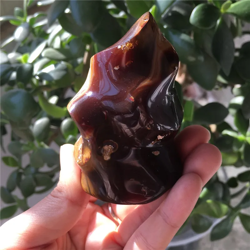 New Year special offer 192g natural red agate flame style stone with geode reiki healing meditation crystals for home decoration
New Year special offer 192g natural red agate flame style stone with geode reiki healing meditation crystals for home decoration
