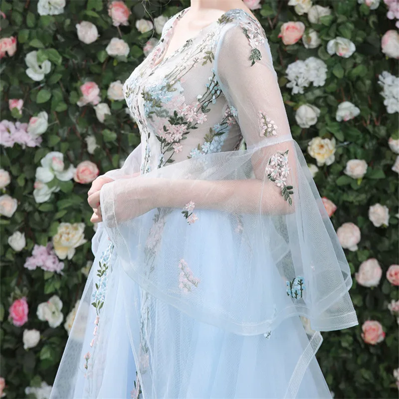 It's Yiiya V-Neck Full Sleeve Luxury Sexy Evening Dresses Flower Embroidery Illusion Famous Designer Party Formal Dress LX247
It's Yiiya V-Neck Full Sleeve Luxury Sexy Evening Dresses Flower Embroidery Illusion Famous Designer Party Formal Dress LX247