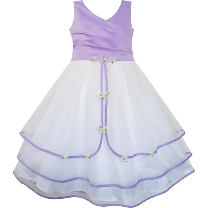 Flower Girl Dress Purple Wedding Bridesmaid Pageant Kids 2020 Summer Princess Party Dresses Girl Clothes Size 7-14 Sundress
Flower Girl Dress Purple Wedding Bridesmaid Pageant Kids 2020 Summer Princess Party Dresses Girl Clothes Size 7-14 Sundress