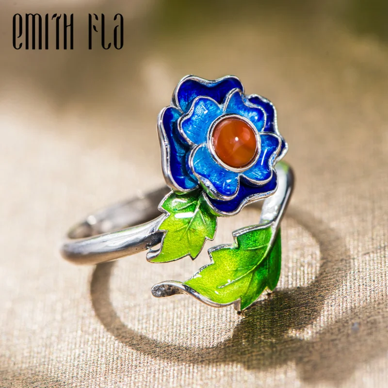 Genuine 100% 925 Sterling Silver Chinese Style Cloisonne Female Vintage Open Rings Fashion Jewelry For Women
Genuine 100% 925 Sterling Silver Chinese Style Cloisonne Female Vintage Open Rings Fashion Jewelry For Women